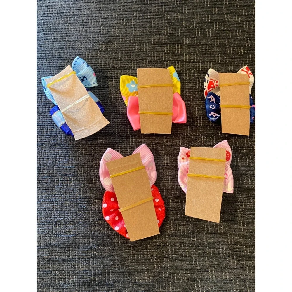 Unbranded Hair‎ Bow Clips Girls Multicolor New 10pc Set Polka Dot Strawberry